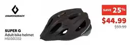 Sports Experts DIAMONDBACK SUPER G Adult bike helmet offer