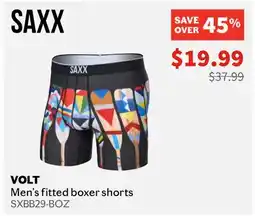 Sports Experts SAXX VOLT Men's fitted boxer shorts offer