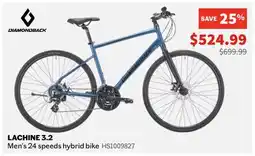 Sports Experts DIAMONDBACK LACHINE 3.2 Men's 24 speeds hybrid bike offer