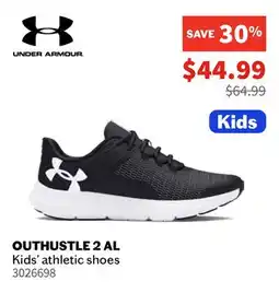 Sports Experts UNDER ARMOUR OUTHUSTLE 2 AL Kids' athletic shoes offer