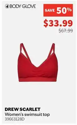 Sports Experts BODY GLOVE DREW SCARLET Women's swimsuit top offer
