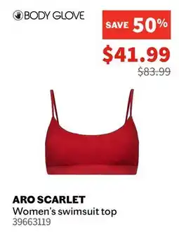 Sports Experts BODY GLOVE ARO SCARLET Women's swimsuit top offer