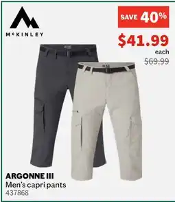 Sports Experts MCKINLEY ARGONNE III Men's capri pants offer