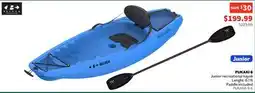 Sports Experts BELUGA PUKAKI Junior recreational kayak, length: 6.1 ft offer