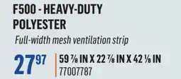 Canac F500 - HEAVY-DUTY POLYESTER offer
