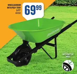 Canac Wheelbarrow with Poly Tray 5 ft³ offer