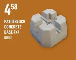 Canac Patio Block Concrete Base 4x4 offer