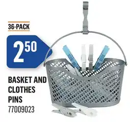 Canac Basket and Clothes Pins offer
