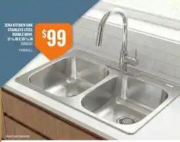 Canac Zena Kitchen Sink Stainless Steel offer