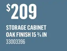 Canac Debora Storage Cabinet Oak Finish 15 3/4 in offer