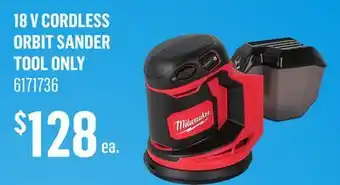 Canac 18 V Cordless Orbit Sander Tool Only offer