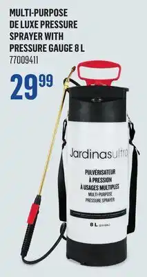 Canac Multi-Purpose De Luxe Pressure Sprayer With Pressure Gauge 8L offer