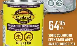 Canac Solid Colour Oil Deck Stain White and colours offer