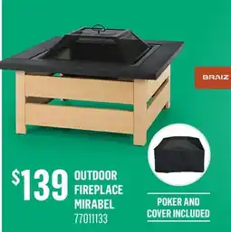 Canac Outdoor Fireplace offer
