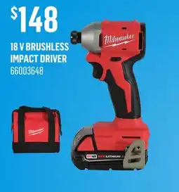 Canac 18 V Brushless Impact Driver offer