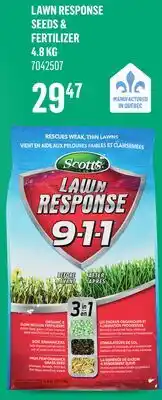 Canac Lawn Response Seeds & Fertilizer offer