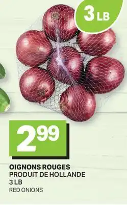 L'Intermarché OIGNONS ROUGES | RED ONIONS, 3 LB offer