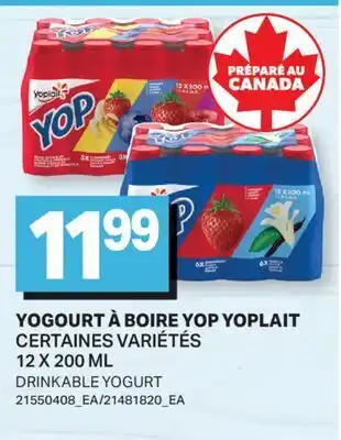 L'Intermarché YOGOURT À BOIRE YOP | DRINKABLE YOGURT offer