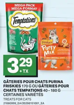L'Intermarché GÂTERIES POUR CHATS FRISKIES, 170 G OU GÂTERIES POUR CHATS, 40 - 180 G | TREATS FOR CATS offer