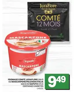 L'Intermarché FROMAGE COMTÉ JURAFLORE 200 G OU MASCARPONE POLENGHI 500 G OU 475 G | CHEESE offer