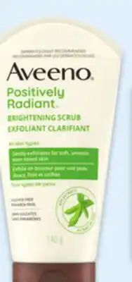 Walmart Aveeno Positively Radiant scrub offer