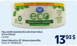 Walmart Great Value Eco 10 dinner plates offer