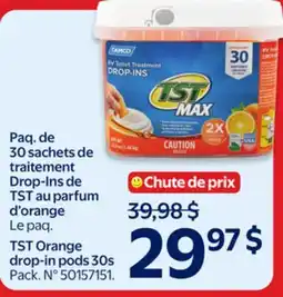 Walmart TST Orange drop-in pods 30s offer