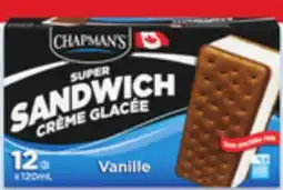 Walmart Chapman's Super sandwich novelties offer