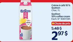 Walmart Québon 10% coffee cream offer