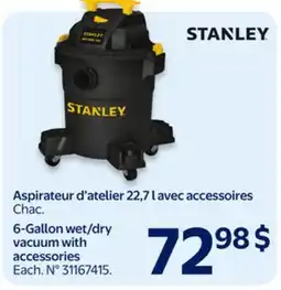 Walmart 6-Gallon wet/dry vacuum with accessories offer