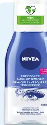 Walmart Nivea express eye make-up remover offer