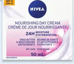 Walmart Nivea Nourishing SPF 15 day cream offer