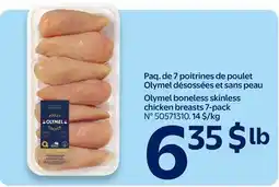 Walmart Olymel boneless skinless chicken breasts 7-pack offer