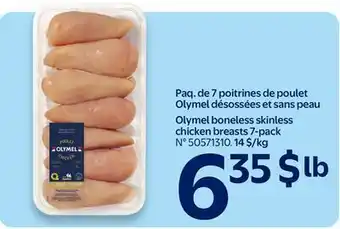 Walmart Olymel boneless skinless chicken breasts 7-pack offer