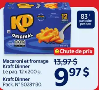 Walmart Kraft Dinner offer