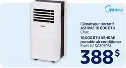Walmart 10,000 BTU ASHRAE portable air conditioner offer