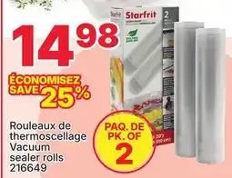 Rossy Starfrit Vacuum sealer rolls offer
