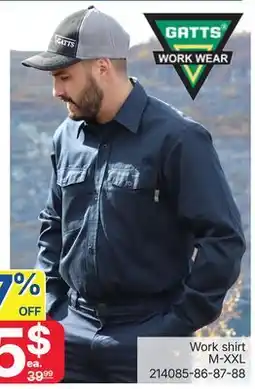 Rossy GATTS Work shirt offer