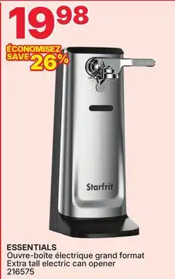 Rossy Starfrit ESSENTIALS Extra tall electric can opener offer