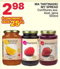 Rossy MA TARTINADE/MY SPREAD Asst. jams offer