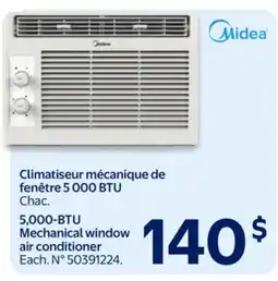 Walmart 5,000-BTU Mechanical window air conditioner offer
