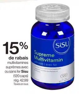 Avril Multivitamines suprêmes avec ou sans fer offer