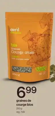 Avril graines de courge bios offer