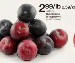 Avril Prunes noires ou rouges bios offer