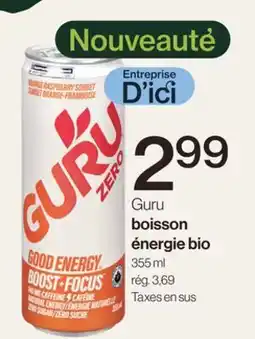 Avril Boisson énergie bio offer