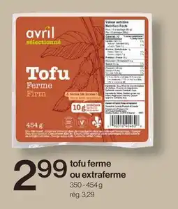 Avril Tofu ferme ou extraferme offer
