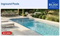 Club Piscine Inground Pools offer