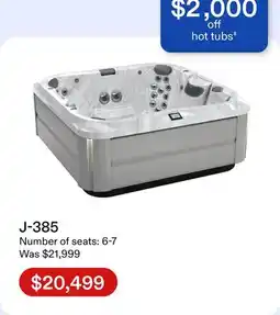 Club Piscine Jacuzzi J-385 offer
