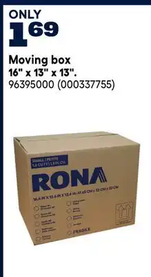 RONA RONA Moving box offer