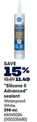 RONA GE 298-ml Silicone II Advanced sealant offer
